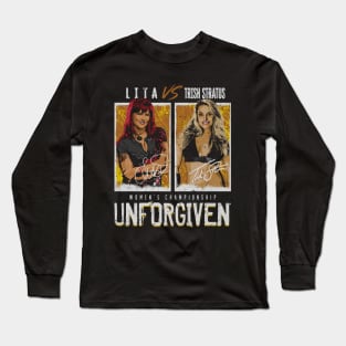 Unforgiven Trish Stratus Vs. Lita Match Long Sleeve T-Shirt